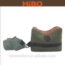 Lona e couro frontal e traseira Shooting Sand Rest Bag Conjunto Beach Rest Range